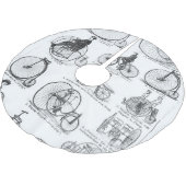 High Wheeler Fiets Penny Farthing Kerstboom Rok (Gekanteld)