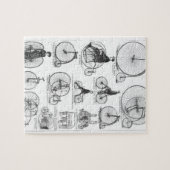 High Wheeler Fiets Penny Farthing Legpuzzel (Horizontaal)