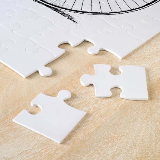 High Wheeler Fiets Penny Farthing Legpuzzel (Zijkant)