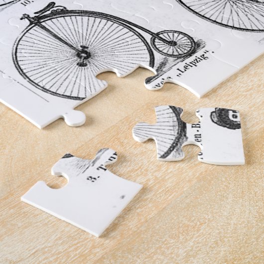 High Wheeler Fiets Penny Farthing Legpuzzel (Zijkant)