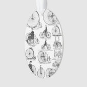 High Wheeler Fiets Penny Farthing Ornament (voorkant)