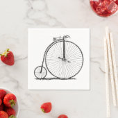 High Wheeler Fiets Penny Farthing Servetten (Insitu)