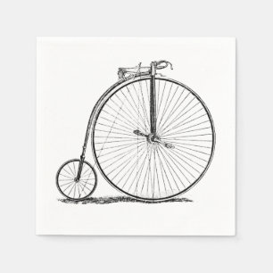 High Wheeler Fiets Penny Farthing Servetten