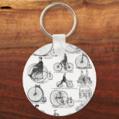 High Wheeler Fiets Penny Farthing Sleutelhanger (Voorkant)