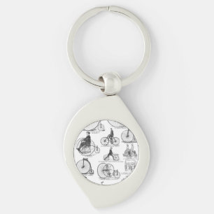 High Wheeler Fiets Penny Farthing Sleutelhanger