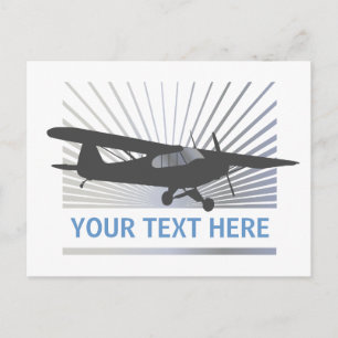 High Wing Taildragger Vliegtuig Briefkaart