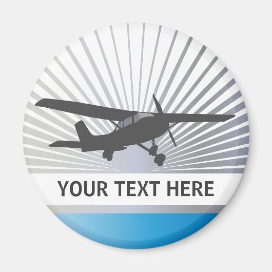 High Wing Vliegtuig Magneet (Voorkant)