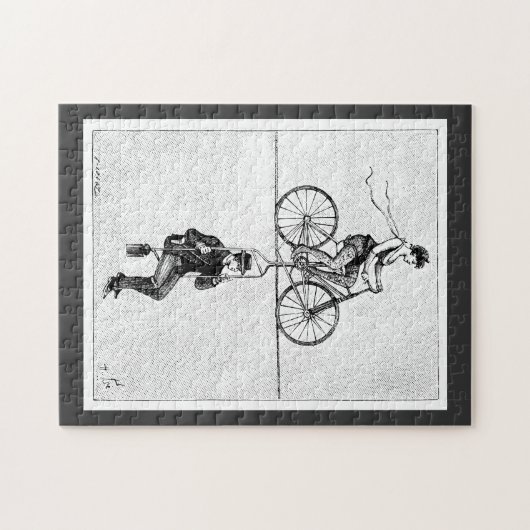 High wire fiets - Circus Cycling Legpuzzel (Horizontaal)