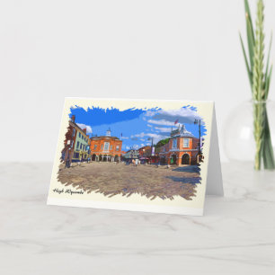 High Wycombe Artwork Greeting Feestdagen Kaart