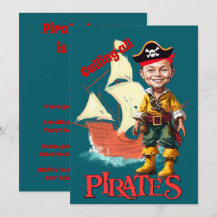 High Zeeen verjaardagsavontuur - Piratenschip Kaart
