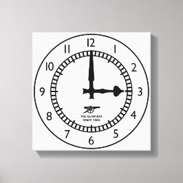 Highbury Clock End 3pm start Gunners Canvas Afdruk