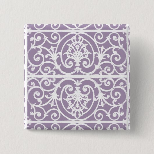 Highgate Iron Vierkante Button 5,1 Cm (Voorkant)