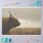 Highland Bull Landscape  schilderij Decoupage Tissuepapier (Craft)