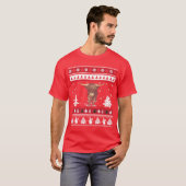Highland Cattle Lelijke Kerstmis T-shirt (Voorkant volledig)
