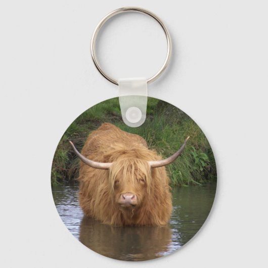 Highland Cattle Sleutelhanger (Voorkant)