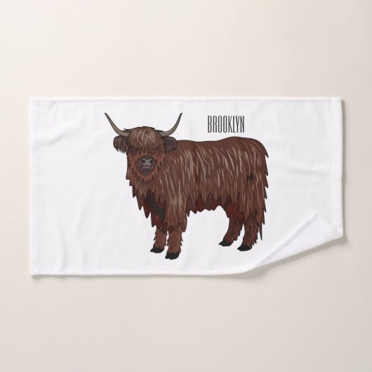 Highland cow (Serviette à main)