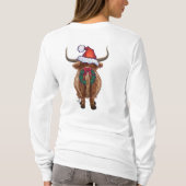 Highland Cow Christmas T-shirt (Achterkant)