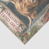 Highland Cow Christmas Tissuepapier (Detail)