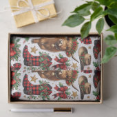 Highland Cow Christmas Wrapping Paper Tissuepapier (Geschenk)