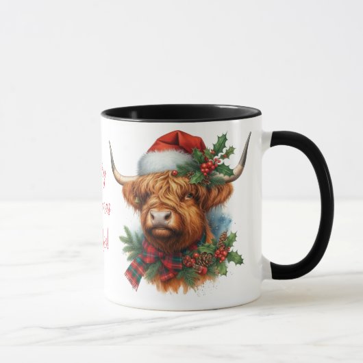 Highland Cow ChristmasCoffee Mug Cup (Droite)