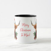 Highland Cow ChristmasCoffee Mug Cup (Centre)