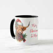 Highland Cow ChristmasCoffee Mug Cup (Devant gauche)