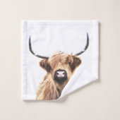 Highland Cow Farm Animal (Gant de toilette)