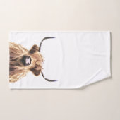 Highland Cow Farm Animal (Serviette à main)
