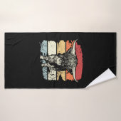 Highland Cow Highland Cows Retro (Serviette de bain)