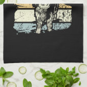Highland Cow Highland Cows Retro Theedoek (Gevouwen)
