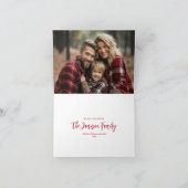 Highland Cow HollyJolly Carte de Noël pliéePhoto (Intérieur)