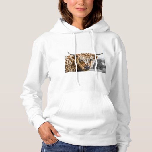 Highland Cow Hoodie (Voorkant)