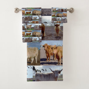 Highland Cow Photo Collage,