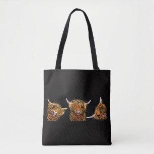 HiGHLaND CoW PRiNT "Le Sac fourre-tout SCoTTiS"