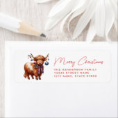 Highland Cow Return Address Labels (Insitu)