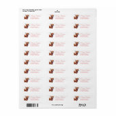 Highland Cow Return Address Labels (Full Sheet)