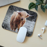 Highland Cow Scotland Nom personnalisé<br><div class="desc">This design created through digital. It may be personalized by clicking the customize button and adding a name,  initials or your favorite words. Contact me at colorflowcreations@gmail.com if you with to have this design on another product. See more of my creations or follow me at www.facebook.com/colorflowcreations,  www.instagram.com/colorflowcreations,  www.twitter.com/colorflowart,  and.</div>