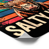 Highland Cow Shirt Funny Men Women  Poster (Hoek)