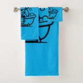 Highland Cow Sky Blue (En situation)