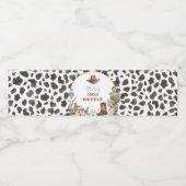 Highland Cowboy Étiquette de bouteille d'eau d'ann (Étiquettes simples)