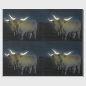 Highland Cows Gloeiend In Het Donker, Cadeaupapier (Vlak)