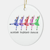 Highland Dance Line Keramisch Ornament (Links)