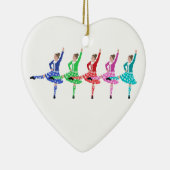 Highland Dance Line Keramisch Ornament (Rechts)