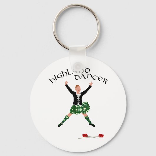 Highland Dancer Ghillie Callum Sword Dance Sleutelhanger (Voorkant)