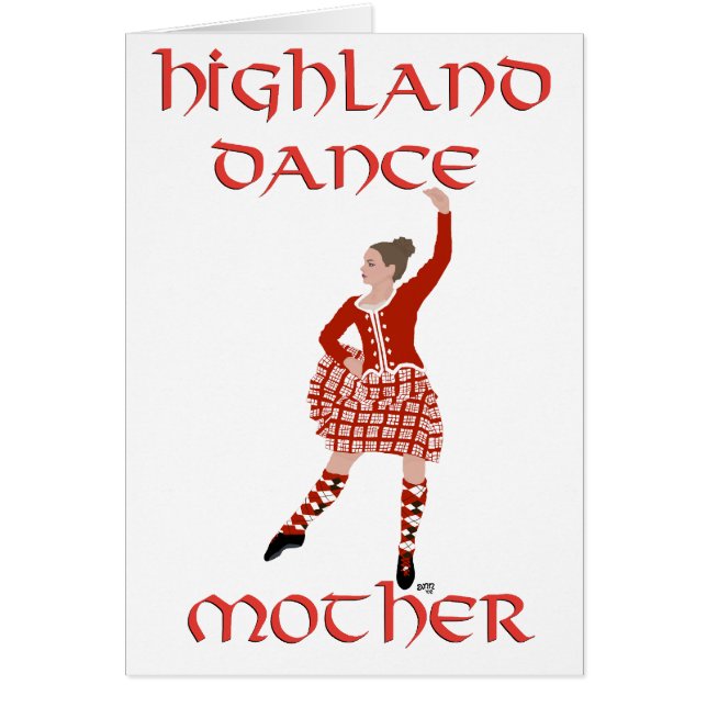 Highland Dancer Moeder - Rood (Voorkant)