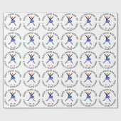 Highland Dancer, niet knoeien met mij Cadeaupapier (Vlak)