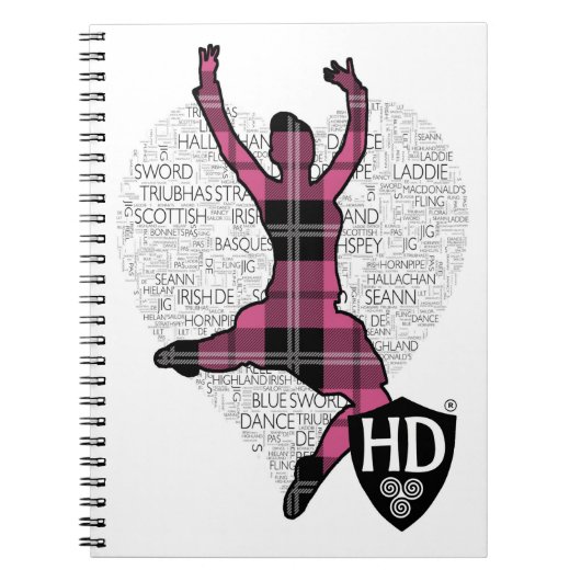 Highland Dancer Note Pad Notitieboek (Voorkant)