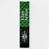 Highland Festival Clan Arthur MacArthur Tent Spandoek (Verticaal)