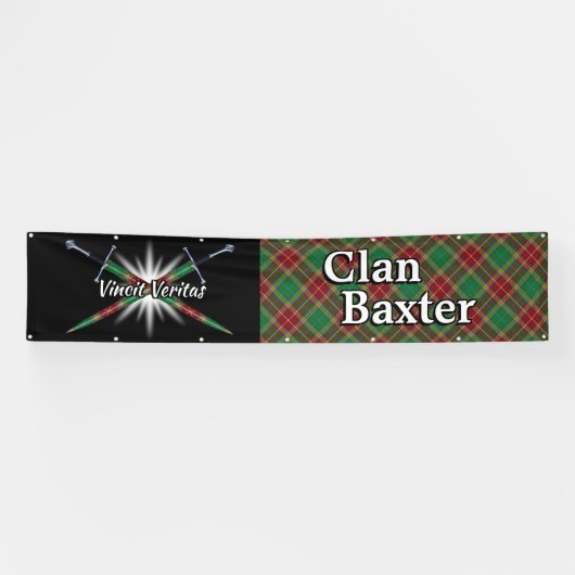 Highland Festival Clan Baxter Tent Spandoek (Horizontaal)