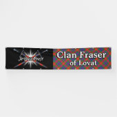 Highland Festival Clan Fraser van Lovat Tent Spandoek (Horizontaal)